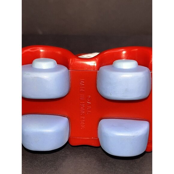 Santa In Truck Presents Christmas Tree Ornament AGC Vtg Hong Kong Plastic - Picture 5 of 5